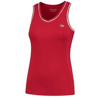 Dunlop Camiseta Sin Mangas Club Rojo para Mujer
