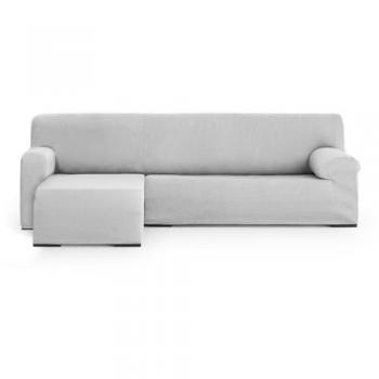 Funda Chaise Longue Brazo Corto Izquierdo Elástica Ulises Gris Perla 110 x 110 x 310 cm