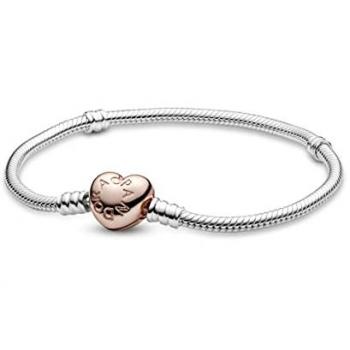 Anillo Pandora Entrelazados CZ Clara Recubrimiento en Oro Rosa de 14K Talla 54 con 48 Zirconia Cúbica