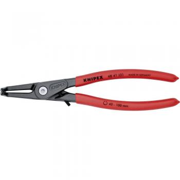 Alicate Arandela Interna Knipex 40-100 mm, 210 mm, Para Curvas Limas Planas, Modelo 4841J31