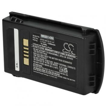 Batería de Reemplazo Li-Ion 5200 mAh para Escáner de Códigos de Barra y TPV - Compatible con Motorola BTRY-MC32-01-01