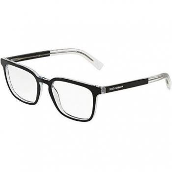 Dolce & Gabbana 0DG3307 Monturas de gafas, Top Black On Crystal, 53 para Hombre