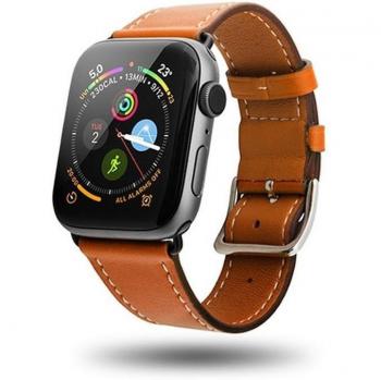 Correa de cuero marrón para Apple Watch 42/44mm Unotec