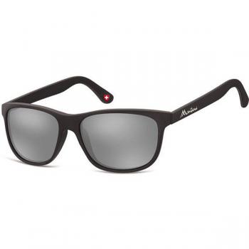 Montana Eyewear MS48 Men's Sunglasses Black Size 58 with Revo Silver Mirror