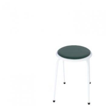 Taburete de Cocina Wellhome con Patas Metálicas Color Azul 30,5x30,5x42,5 Cm
