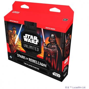 Juego de cartas Star Wars Unlimited: Spark of Rebellion - Paquete 2 Jugadores de Inicio (Inglés)