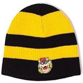 Super Mario Beanie Bowser Striped Yellow