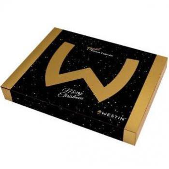 Westin Calendario Adviento Seatrout Dorado - Papelería Agendas y calendarios, incluye 24 compartimentos para sorpresas, diseño elegante en color dorado, ideal para la temporada navideña