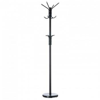 PERCHERO 12 BRAZOS NEGRO METAL 30 X 30 X 178 CM