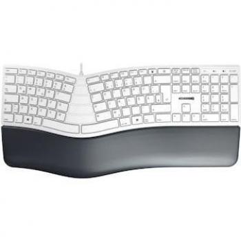 CHERRY KC 4500 ERGO - Teclado USB QWERTZ Alemán Blanco