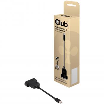 CLUB3D CAC-1152 - Adaptador Mini DisplayPort a DVI, Negro