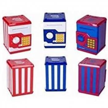 CAJA FUERTE EQUIPOS DE FUTBOL 3 COLORES SURTIDOS