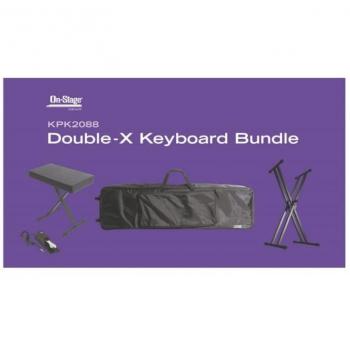 On-Stage KPK2088 Double-X Keyboard Bundle