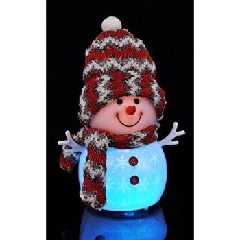 LED del muñeco de nieve con navideña de la música de decoración de Navidad de la ventana de la decoración