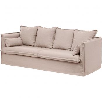 Sofá cama convertible 3 plazas beige Odilon - 200 x 102 x 78 cm - Marca Atmosphera