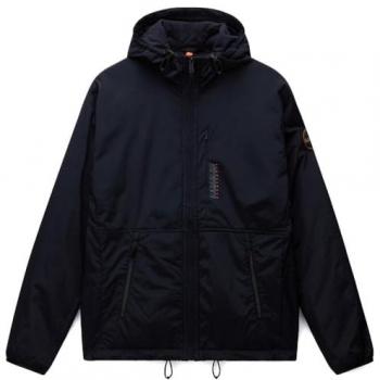 Napapijri Men's A-Tundra Hooded Padded Jacket - Black/Orange