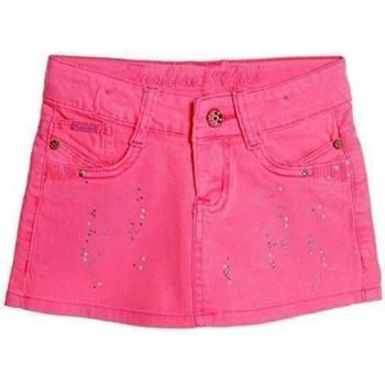 Niñas Niños Falda Vaquera Sutfen Mini Rocka Billy Retro Globo Festivo 20358 - fucsia, 104 / 4 Años