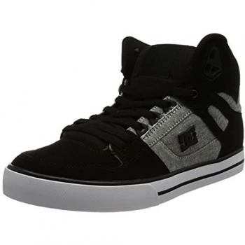 Zapatillas DC Shoes Pure High Top para Hombre - Confección en cuero y gamuza, forro de malla, lengüeta acolchada, suela envolvente y resistente al desgaste