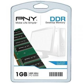 PNY 1GB DDR PC-3200 400MHz DIMM 1GB DDR 400MHz módulo de - Memoria