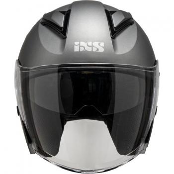 iXS Casco Jet 868 SV Gris Mate - Casco Jet, color gris mate, modelo 868 SV, diseño aerodinámico, visera integrada, sistema de ventilación optimizado, interior desmontable y lavable