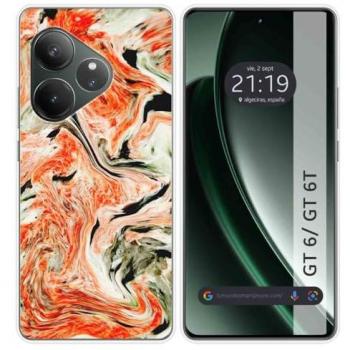 Funda de Silicona Mármol 12 para Realme GT 6 / GT 6T 5G con Diseño Exclusivo