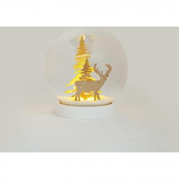 Bola de cristal con luz LED Reno Navidad El Corte Inglés