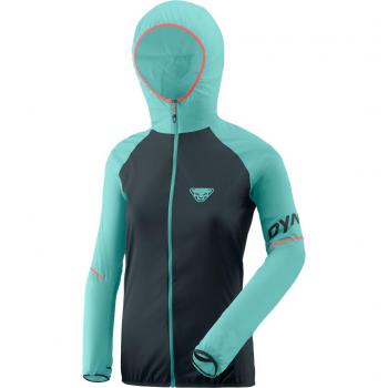 Chaqueta Dynafit Alpine Wind 2 para mujer, color azul noche y azul cielo, talla M