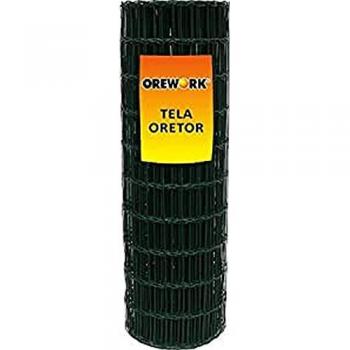 Malla Electrosoldada Plastificada Verde 1x25m Ø 2-2,5mm 100x50mm