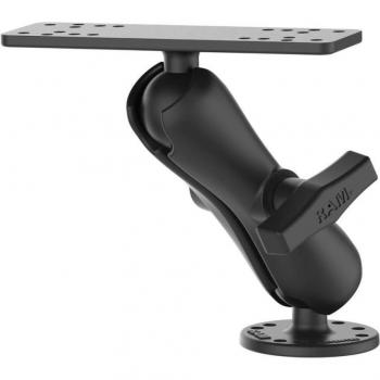 RAM MOUNT Juego para montar la sonda en una superficie plana RAM-111U - Montaje marino, compatible con dispositivos electrónicos, diseño de taladro, instalación en superficies planas