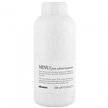 Tratamiento Capilar Post Color Davines Minu 1000ml - Iluminador para Todo Tipo de Cabello
