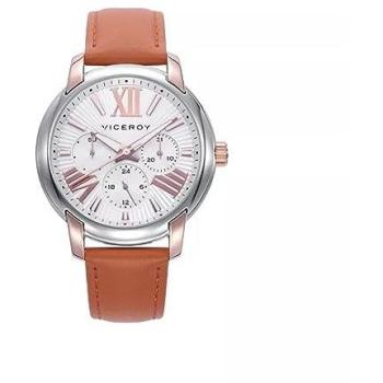 Reloj Viceroy Mujer Chic 401270-83 de Acero con Correa de Piel Naranja