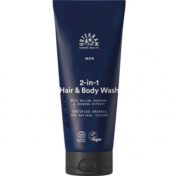 Champú y Gel 2 en 1 MEN Urtekram, 200 ml