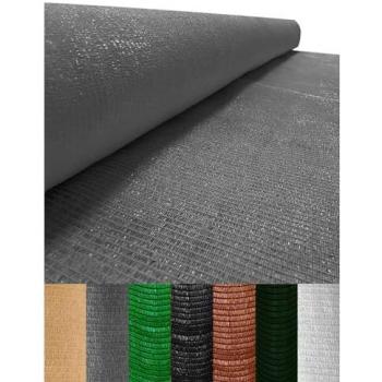 Malla de Ocultación Premium 110gr/m² - Sombra y Privacidad para Jardín | Ideal para Vallas | Ancho: 2m (Gris Metalizado)