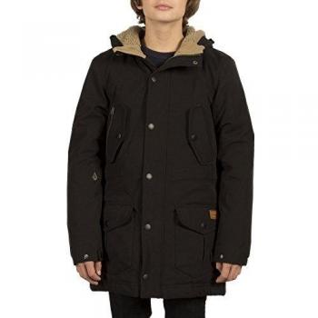 Volcom Starget Parka Chaqueta, niños, Negro, XL