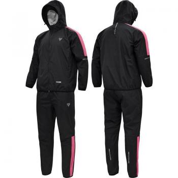 RDX H1 Traje de Sauna para Adelgazar - Chándal Sauna Negro Rojo - Talla 2XL