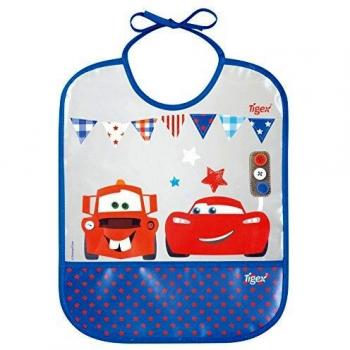 Tigex Eva - Babero con diseño Cars, color transparente