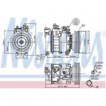 Compresor de aire acondicionado NISSENS 89094
