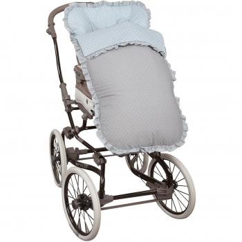 Babyline - Saco de silla dots celeste