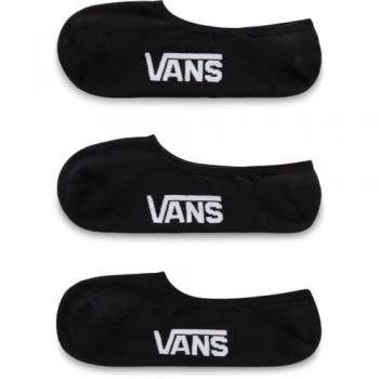 Calcetines Vans Classic Invisibles Negros (Pack de 3 pares, Talla 42-47)