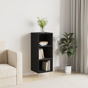 Aparador de madera de ingeniería negro 34,5x32,5x90 cm Mueble de Almacenaje de Salón Buffet para salón Armario Auxiliar Armario de Almacenamiento vidaXL