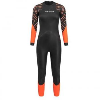 Traje Neopreno Mujer Orca Zeal Hi-Vis Manga Larga Naranja Negro - Talla S