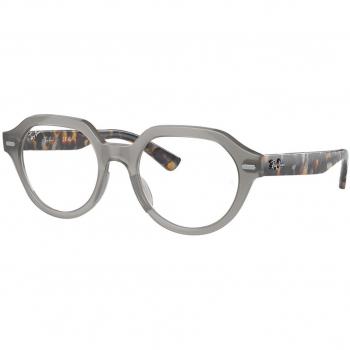 Ray-Ban RX7214F Gina Asian Fit 8259 Armazones para Hombre Cristal con ajuste asiático y lentes recetados transparentes