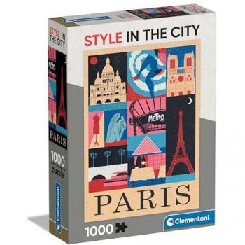 Puzzle Vertical para Adultos de 1000 Piezas - Estilo Ciudad París - Ilustraciones de Autor - Entrena Tu Mente - Producto Oficial