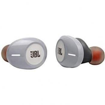 Auriculares Intraaurales True Wireless JBL Tune 125TWS Bluetooth con Sonido Pure Bass y Modo Dual Connect, hasta 32 horas de música con estuche de carga, color blanco