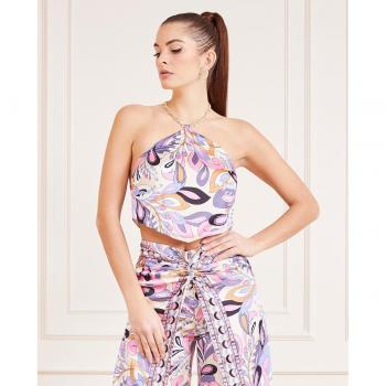 Top cuello perkins Marciano by Guess con estampado integral
