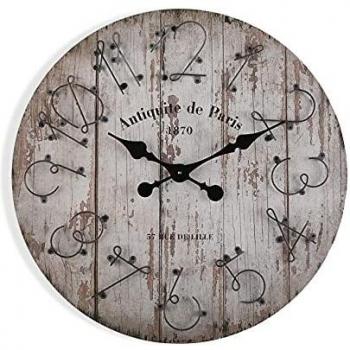 Versa Coffs Reloj de Pared Decorativo para la Cocina, el Salón, el Comedor o la Habitación, , Medidas