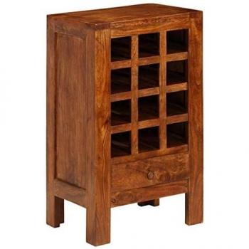 vidaXL Madera Maciza Botellero Acacia 50x37x90 cm Marrón Vinoteca Bodega Casa