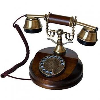 Opis 1921 Cable - Modelo A - Telefono Retro Vintage Rotativo de Madera/Telefono Fijo Vintage/Telefono Antiguo/Telefono Vintage/Telefono Fijo Analogico/Telefono Fijo Retro/Teléfono Antiguo