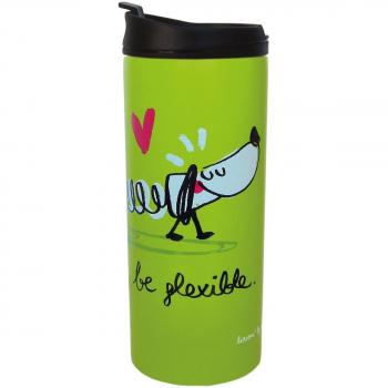 Laroom Be Flexible Termo Para Líquidos, Acero Inoxidable, Verde, 300ml