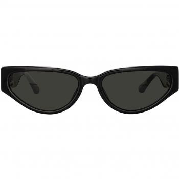 Linda Farrow TOMIE LFL1426 C1 Women’s Sunglasses Black Size 57